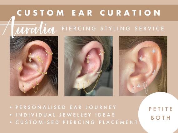 Custom Curated Ear Jewellery Project Ear Piercing Crystal - Etsy Israel