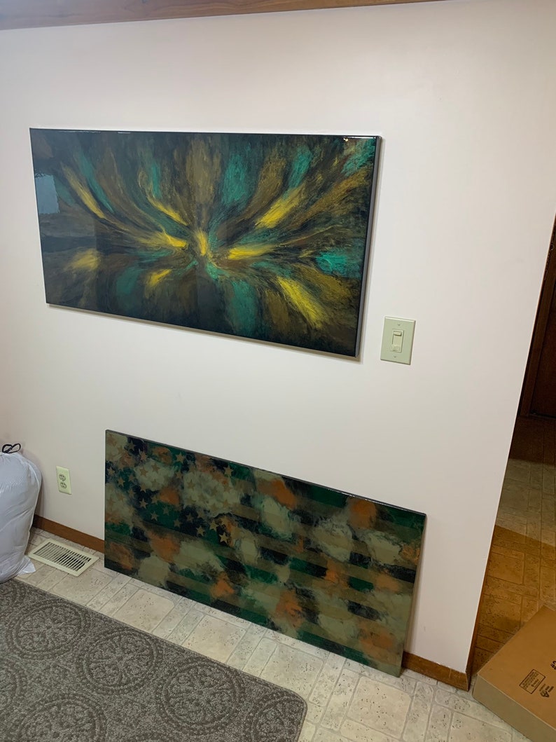 Canvas Wall Art Epoxy Art Epoxy Wall Art Abstract Art Abstract | Etsy