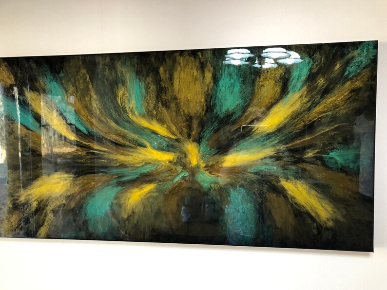 Canvas Wall Art Epoxy Art Epoxy Wall Art Abstract Art Abstract Etsy
