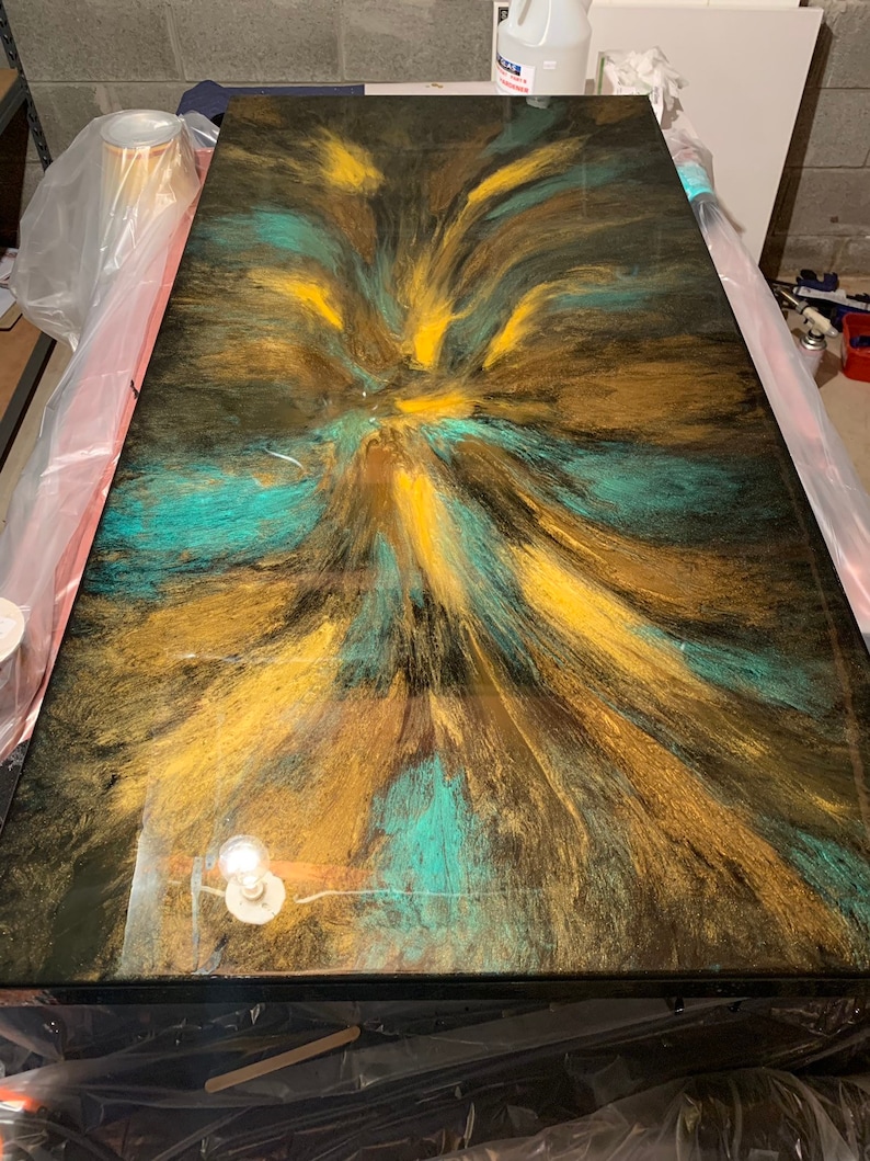 Canvas Wall Art Epoxy Art Epoxy Wall Art Abstract Art Abstract Etsy