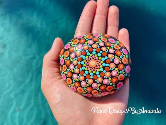 Mandala Stone Painting