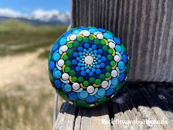 Mandala 2024 rock painting
