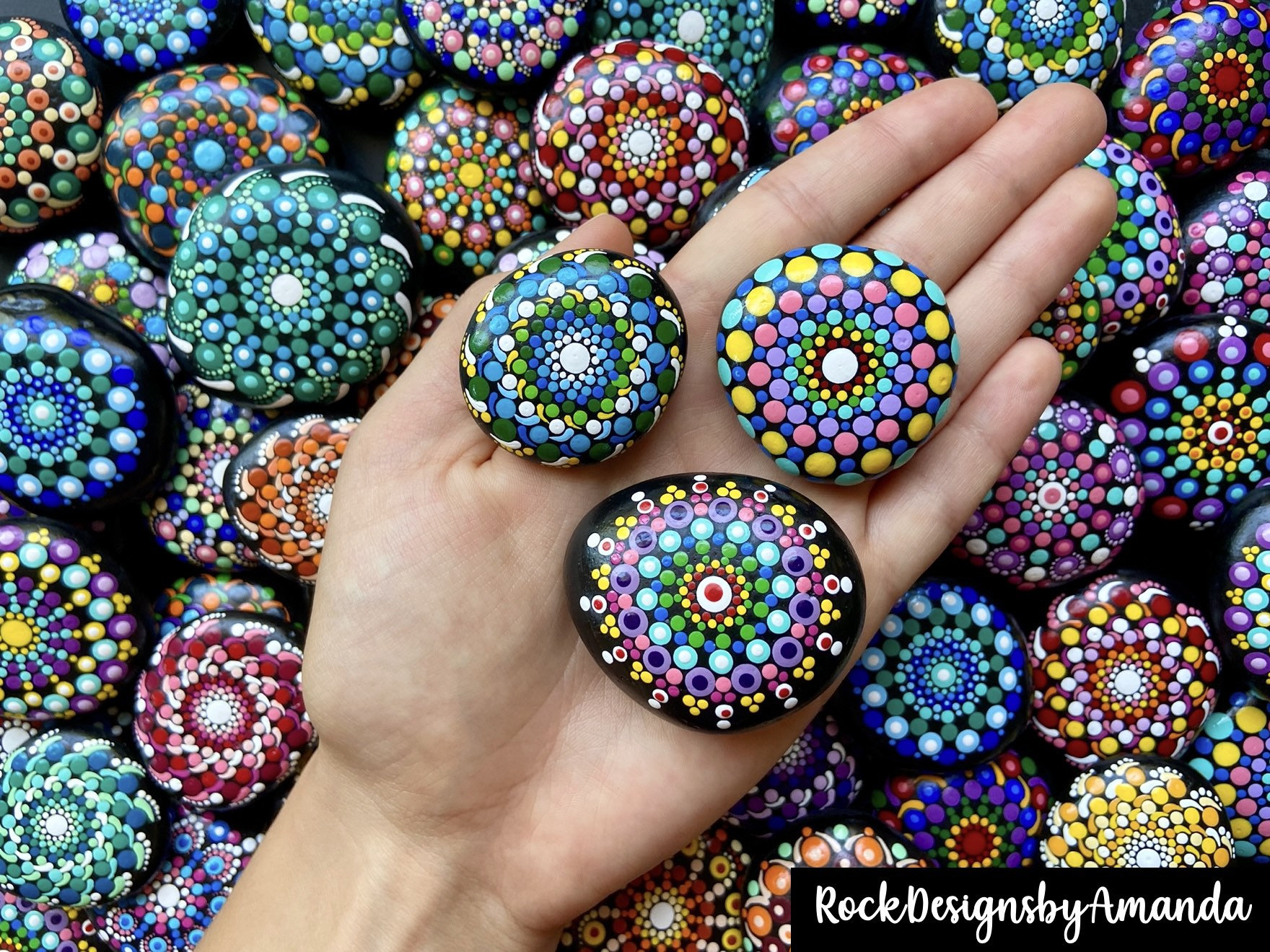 Mandala Art Dot Painting Rocks Tutorial Painted Stones for Beginners How  : r/Dotart