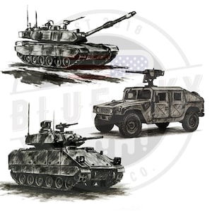 Military Vehicles Humvee Bradley Abrams PNG