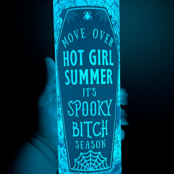 Glow Halloween Spooky  Tumbler