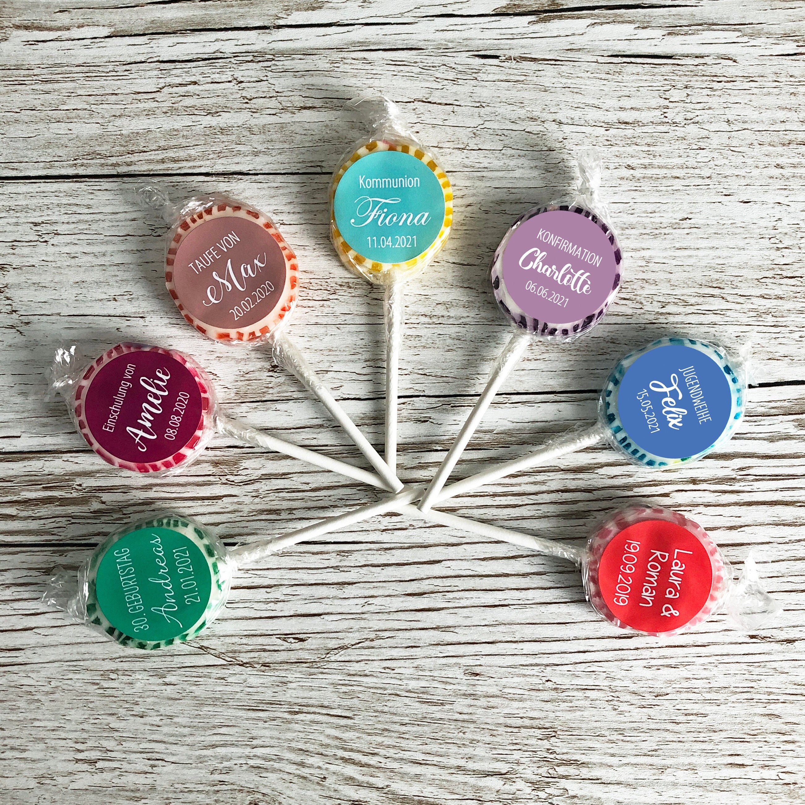 Gastgeschenk Hochzeit Lutscher Bonbon Lolli 10g Etsy