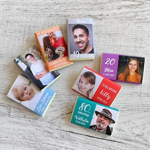 Birthday gift | Chocolate bar whole milk | personalized + photo