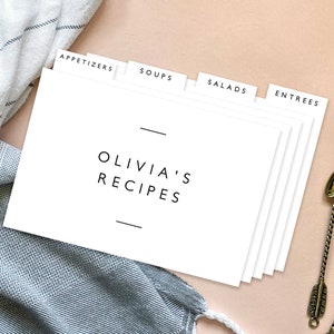 Recipe Card Dividers & Tabs – Favorite Story