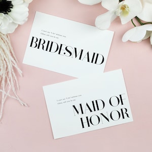 Will you be my Bridesmaid Card, Modern Bridesmaid Proposal Card Template, Printable DIY Maid of Honor Card, Elegant Bridal Party Card EG39