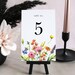 Wildflower Table Numbers Template Wedding Table Numbers - Etsy
