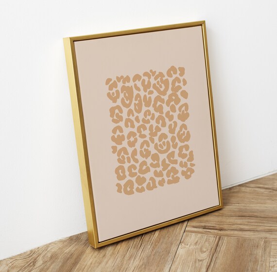 Leopard Animal Print Art, Leopard Print Lino Flooring