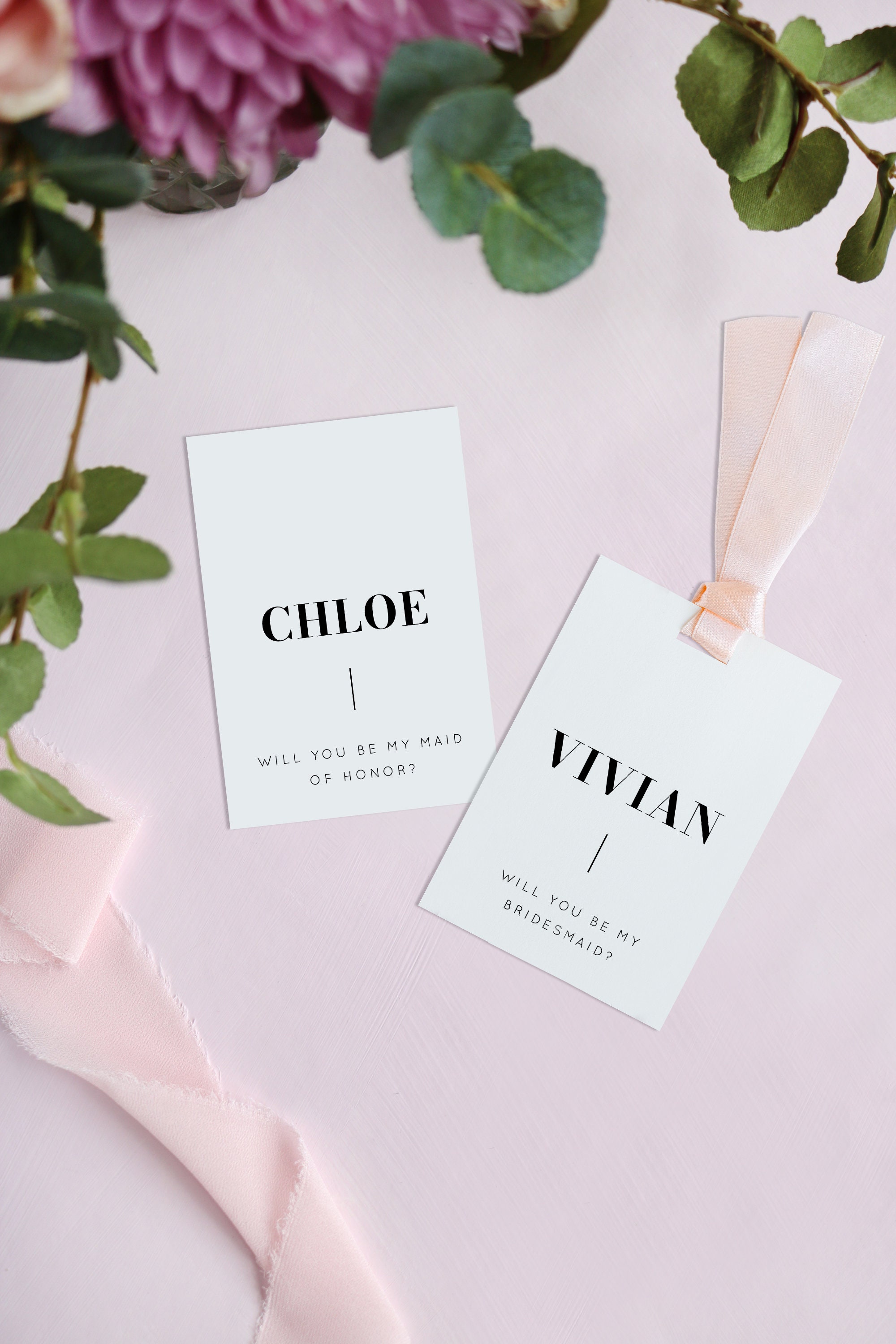 Bridesmaid Proposal Gift Tag Template Be my Bridesmaid Tag | Etsy