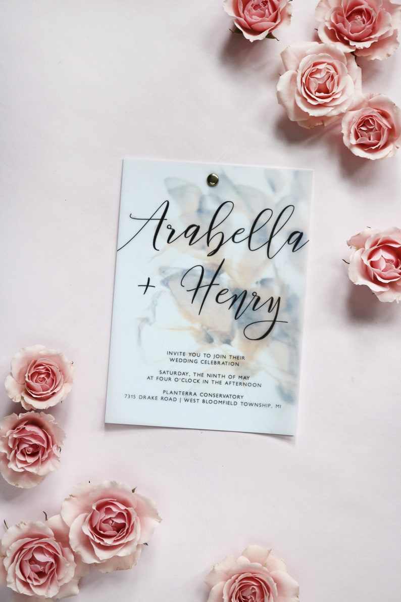 Vellum Overlay Wedding Invitations