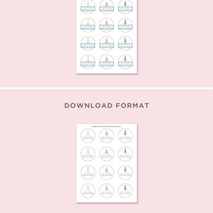 Modern Christmas Trees Holiday Gift Labels Template, Pink Blush Boho Printable Sticker Tags, Personalized Gift Tags, Instant Download G92 image 7