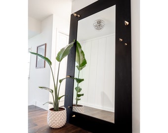Wood Leaner Mirror Etsy