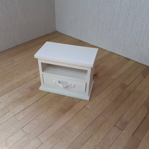 Nightstand for 12 inch dolls/ 1:6 scale /bedroom wood night stand