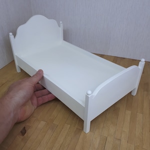 Bed for 12 inch doll / 1:6 scale bed/ modern bed