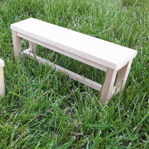 bench for dolls, scale 1/6