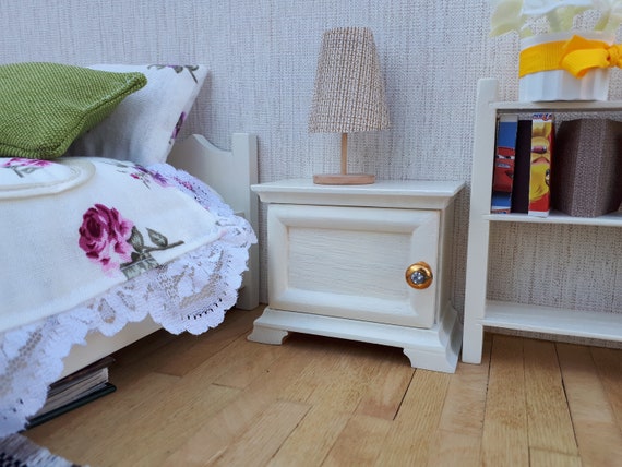 Nightstand For 12 Inch Doll 1 6 Scale Nightstand Barbie Etsy