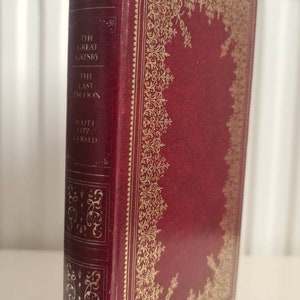 Vintage 1979 The Great Gatsby The Last Tycoon Scott Fitzgerald guild publishing gorgeous gold gilt decorated