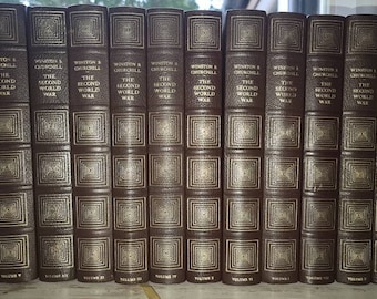 A Segunda Guerra Mundial Winston Churchill em Smart Gold 12 Vols Heron Books c1960s
