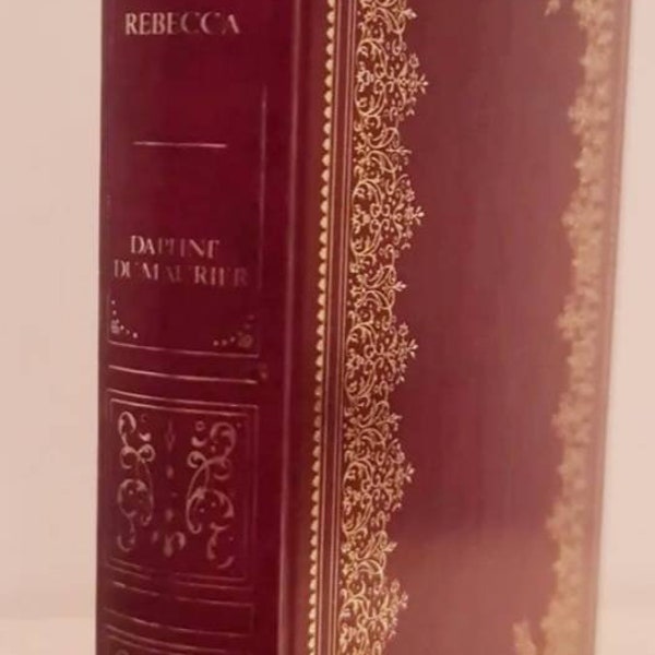 Vintage 1978 Rebecca Daphne Du Maurier guild publishing gorgeous gold gilt decorated