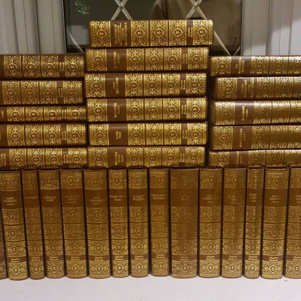 Charles Dickens Books Set Etsy