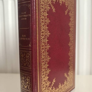 Vintage 1981 Lady Chatterleys Lover D.H Lawrence guild publishing gorgeous gold gilt decorated