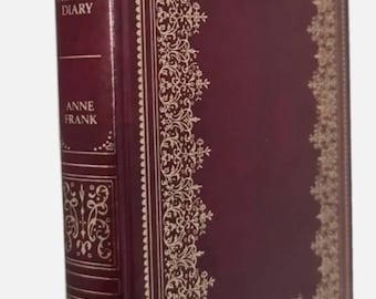 Vintage 1980 Anne Frank&#39;s Diary Anne Frank guild publishing gorgeous gold gilt decorated hardback hardcover gift present