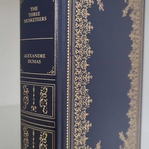 Vintage 1982  The Three Musketeers Alexandre Dumas guild publishing gorgeous gold gilt decorated hardback hardcover gift present