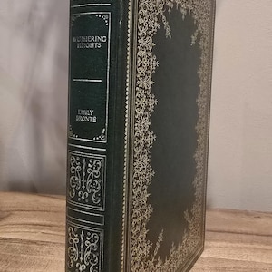 Cumbres borrascosas vintage de 1978, Emily Bronte, tapa dura, libro de tapa dura, edición Guild Publishing, precioso libro decorado con oro dorado.