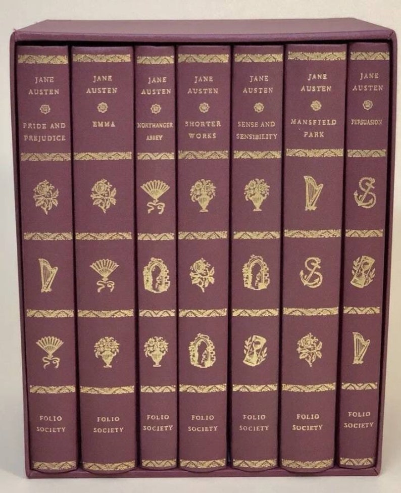 Vintage 2003 Jane Austen Folio Society Boxset Pride and Prejudice Emma ...