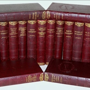 Vintage Antique 1930s Hazell Watson & Viney Charles Dickens 16 books A Christmas Carol, Christmas Stories, Oliver Twist, Great Expectations