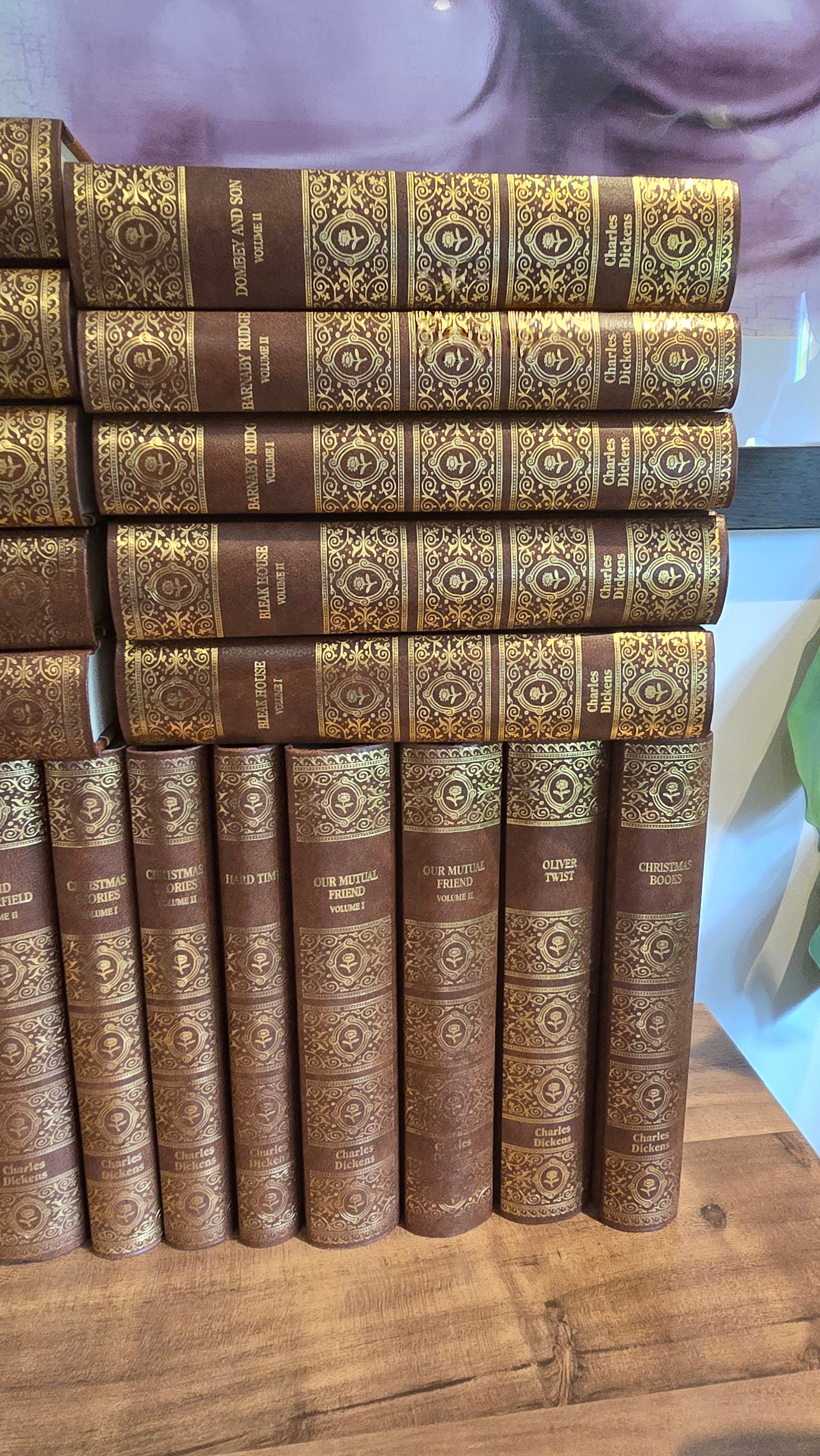 Rare Full Set of Charles Dickens Hardback Chapman & Hall GE Fabbri