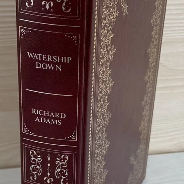 Vintage 1978 Watership Down Richard Adams guild publishing gorgeous gold gilt decorated