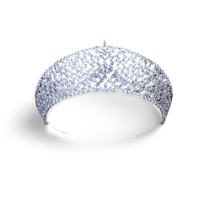 ANASTASIA Swarovski Crown Luxury Tiara Disney Princess Bridal Headpiece  Kokoshnik Russian Diadema  Queen Quinceanera Queen Bridgerton