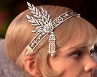 Flapper 1920s headpieces, Vintage headpieces, Rose Gold Headpieces, Flapper Headband, Art Deco Accessories, Wedding Headpieces, GATSBY©,