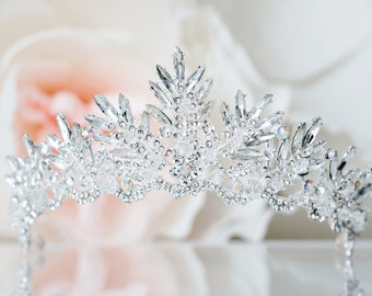 Frozen Tiara, Winter Brides, Bridal Crown, Birthday Gifts  NATASHA© Wedding Headpieces, Snow Queen Wedding Accessories