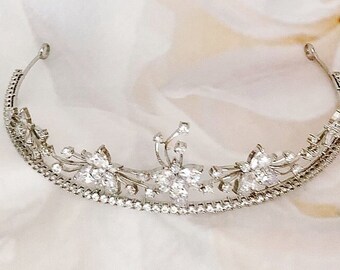 Tiaras Bridal Crowns  Wedding Headpieces Accessories, CZ Wedding Hairpiece, SHANNON TIARA