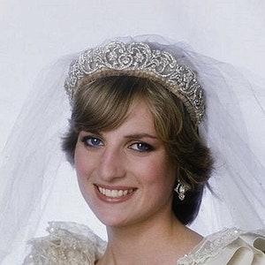 Tiaras de boda de la princesa Diana Spencer con cristales de Swarovski, réplicas reales de diademas de novia SPENCER Kate Crown