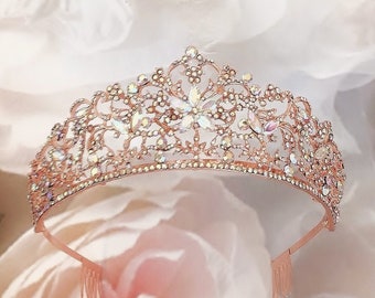 Pink Tiara, Wedding Headpieces Disney Fairytale Brides, Halo Fairy EMILY©,  Sweet Sixteen, Barbie pink Birthday Crowns