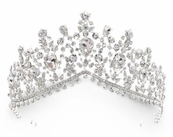 Crystal Tiara Disney Princess Inspired Crown, Wedding Fairy Bridal Headpiece Birthday Gold Accessories headpieces BALLERINA© Gifts for Her