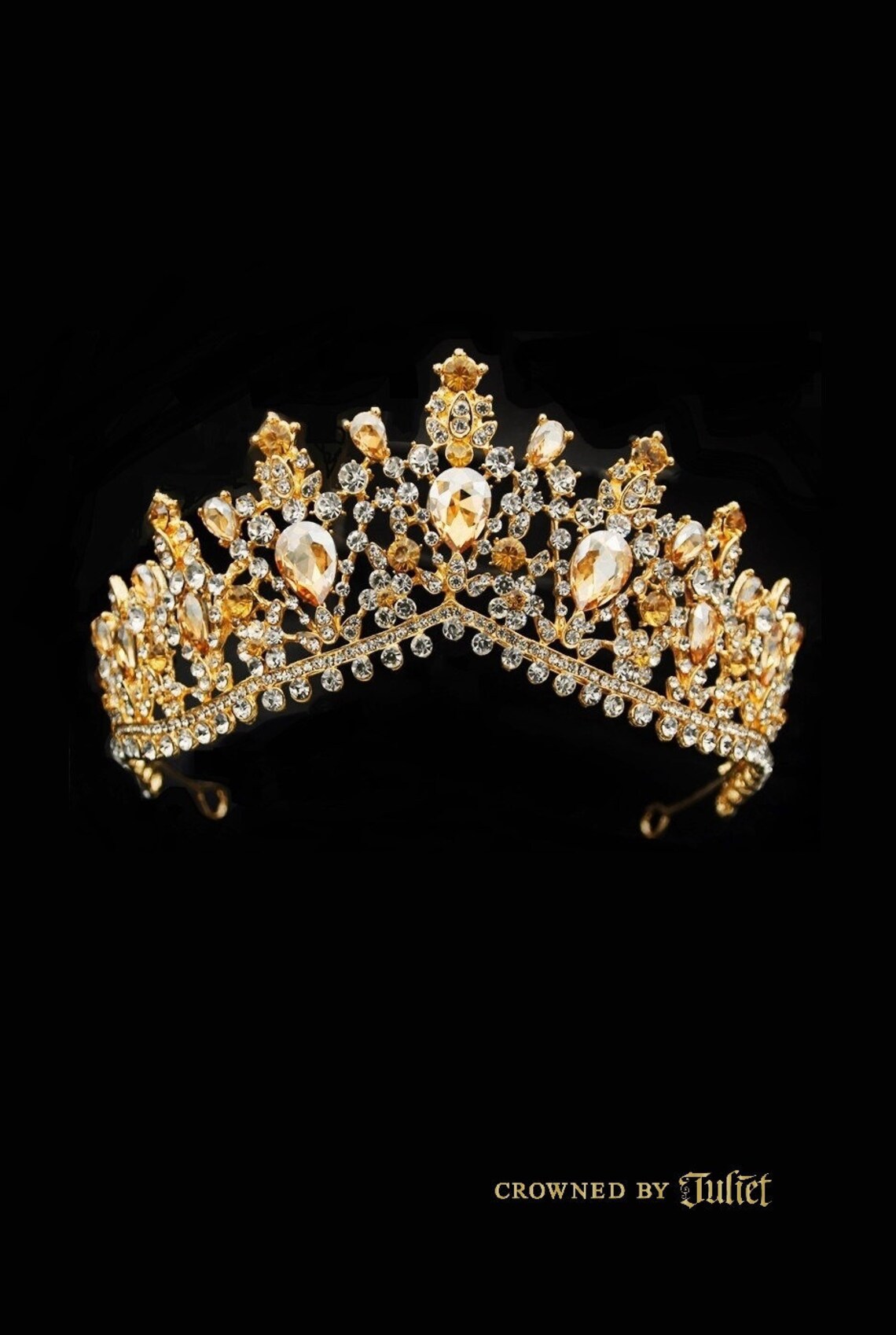 Yellow Tiara Disney Belle Tiara Fairy Bridal Headpiece Etsy