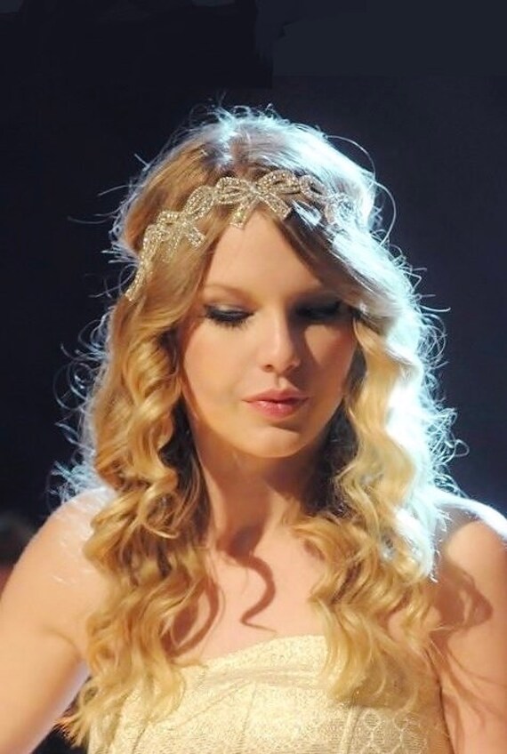 Taylor Swift Bow Headband, Bridal Headpiece, Wedding Hair  display picture 2