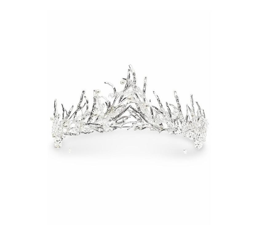Diadème Mariage Strass Cristal Avec Voile – Couronne Mariée Élégante, Strass Étincelants, Parfait Mariage, Fête, Cosplay