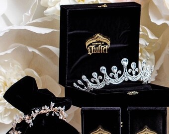 Large Tiara, Wedding Crown, Pageant Tiara, Birthday Crown