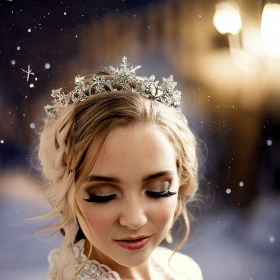 Couronne de cheveux La Reine des Neiges 2 ©Disney - Bleu