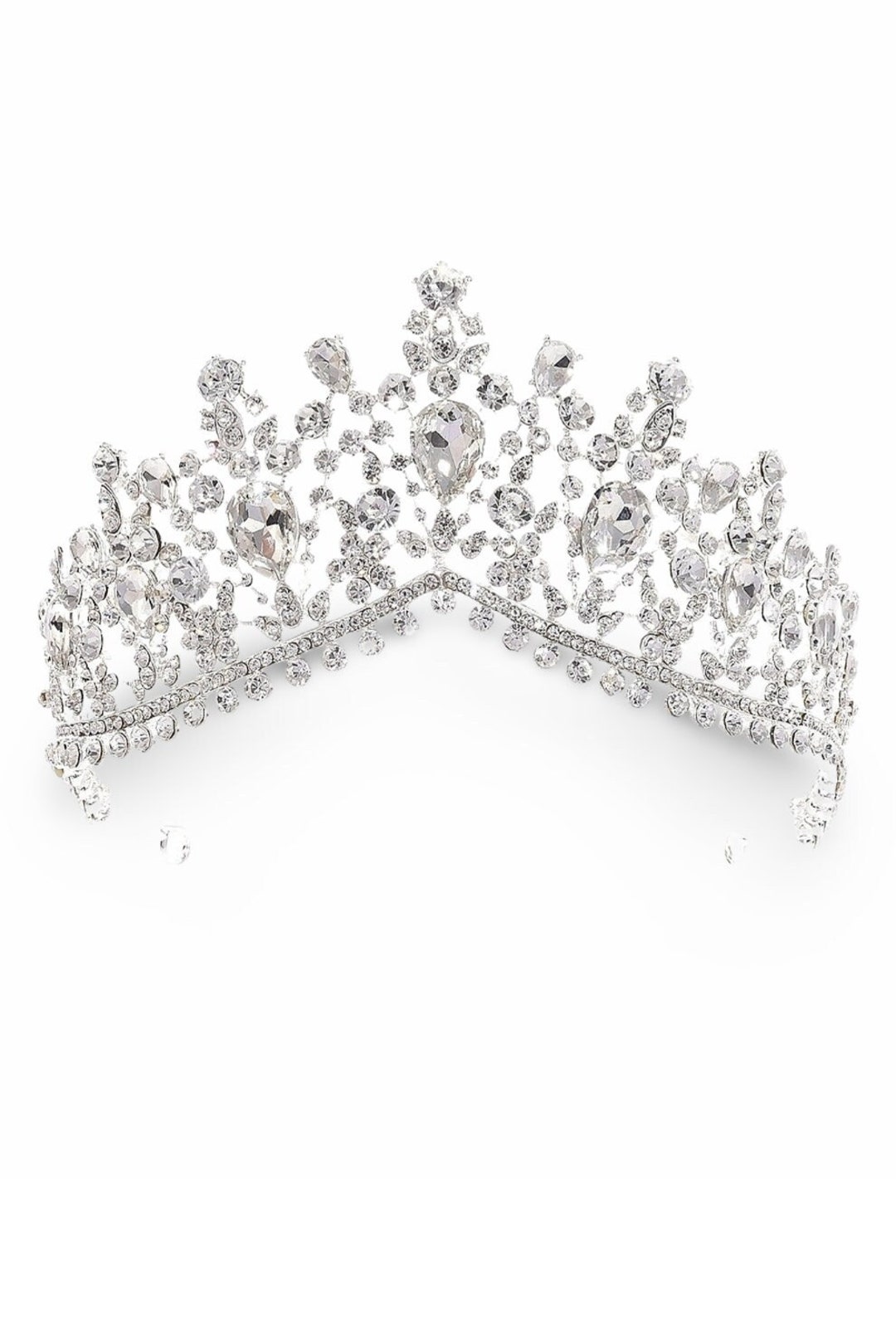 Crystal Tiara Disney Princess Inspired Crown Wedding Fairy Etsy