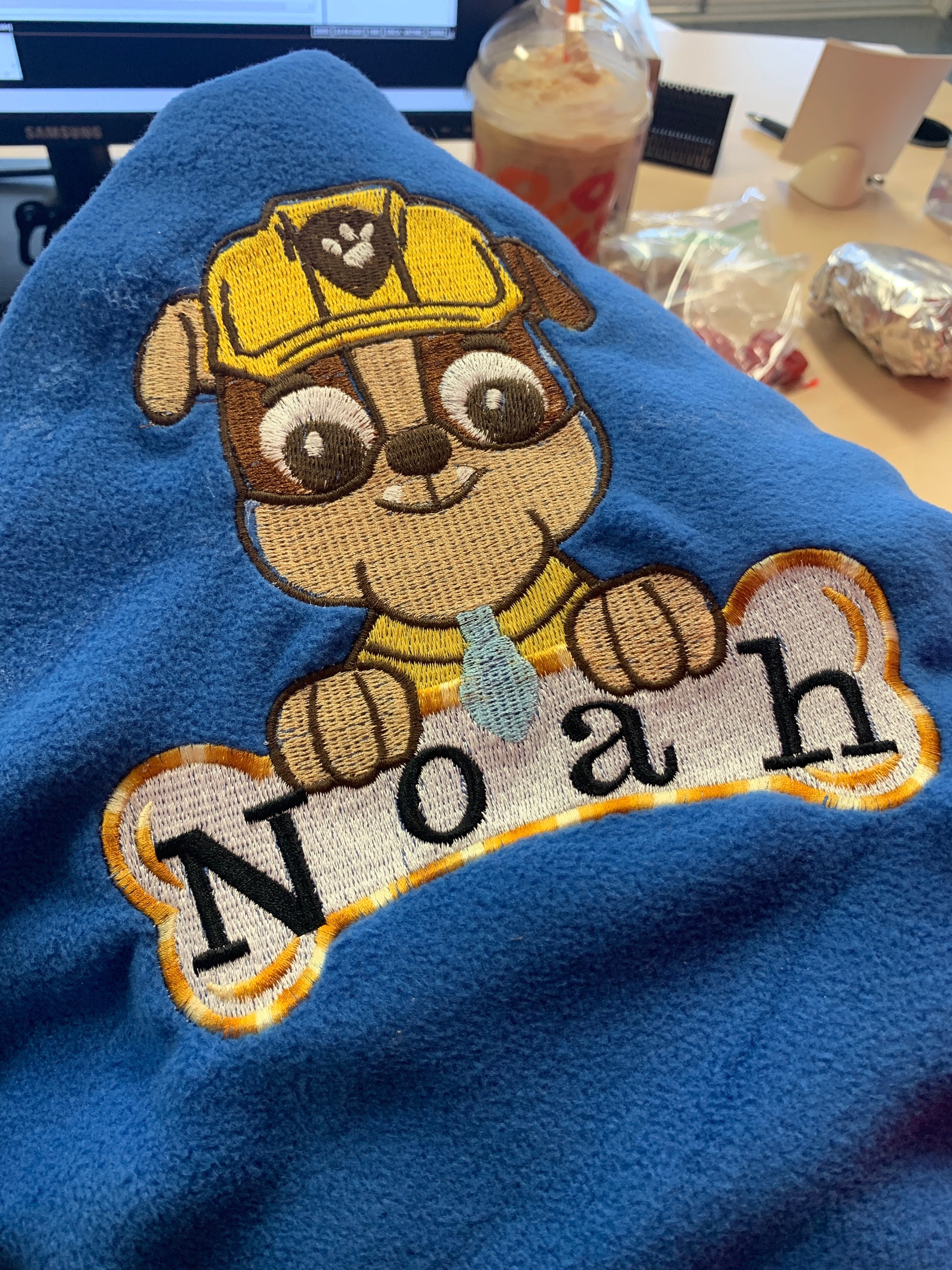 Fleece baby blanket Paw Patrol fleece blanket personalized Etsy
