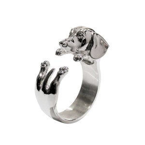 Taxring i 925 sterlingsilver, korvkramring, justerbar taxring, korvring, taxsmycken